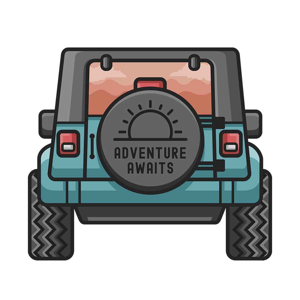 Jeep Adventure Awaits Sticker