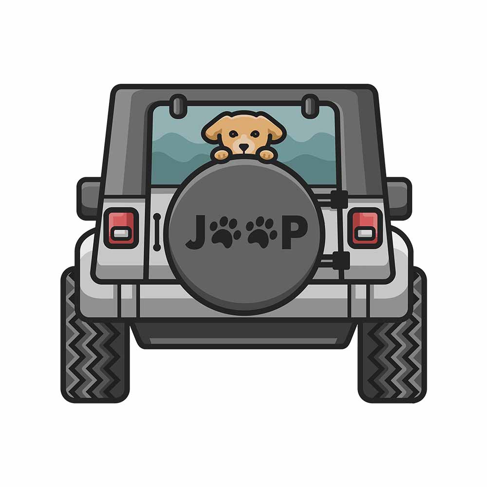 Jeep Dog Stickers