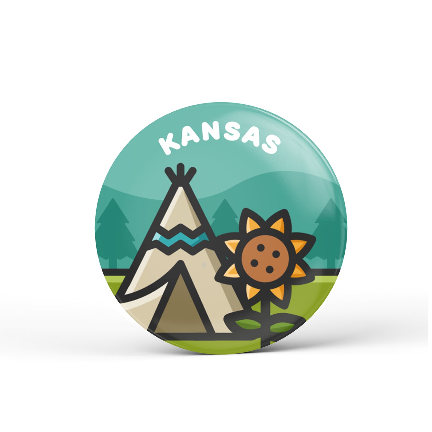 Kansas Button