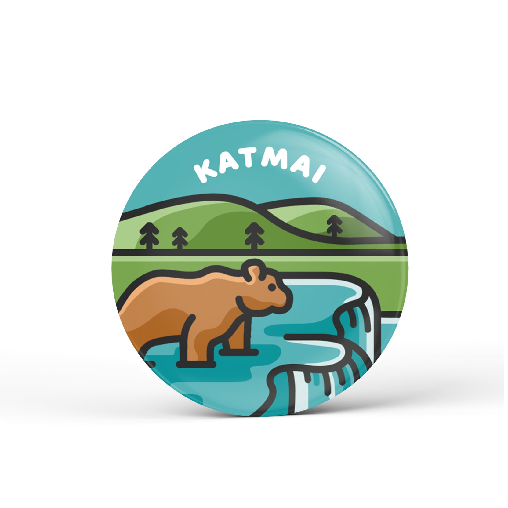 Katmai National Park Button
