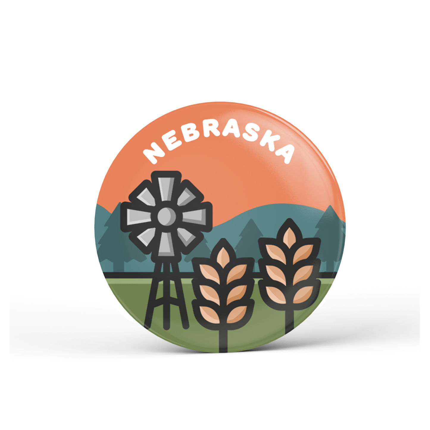 Nebraska Button