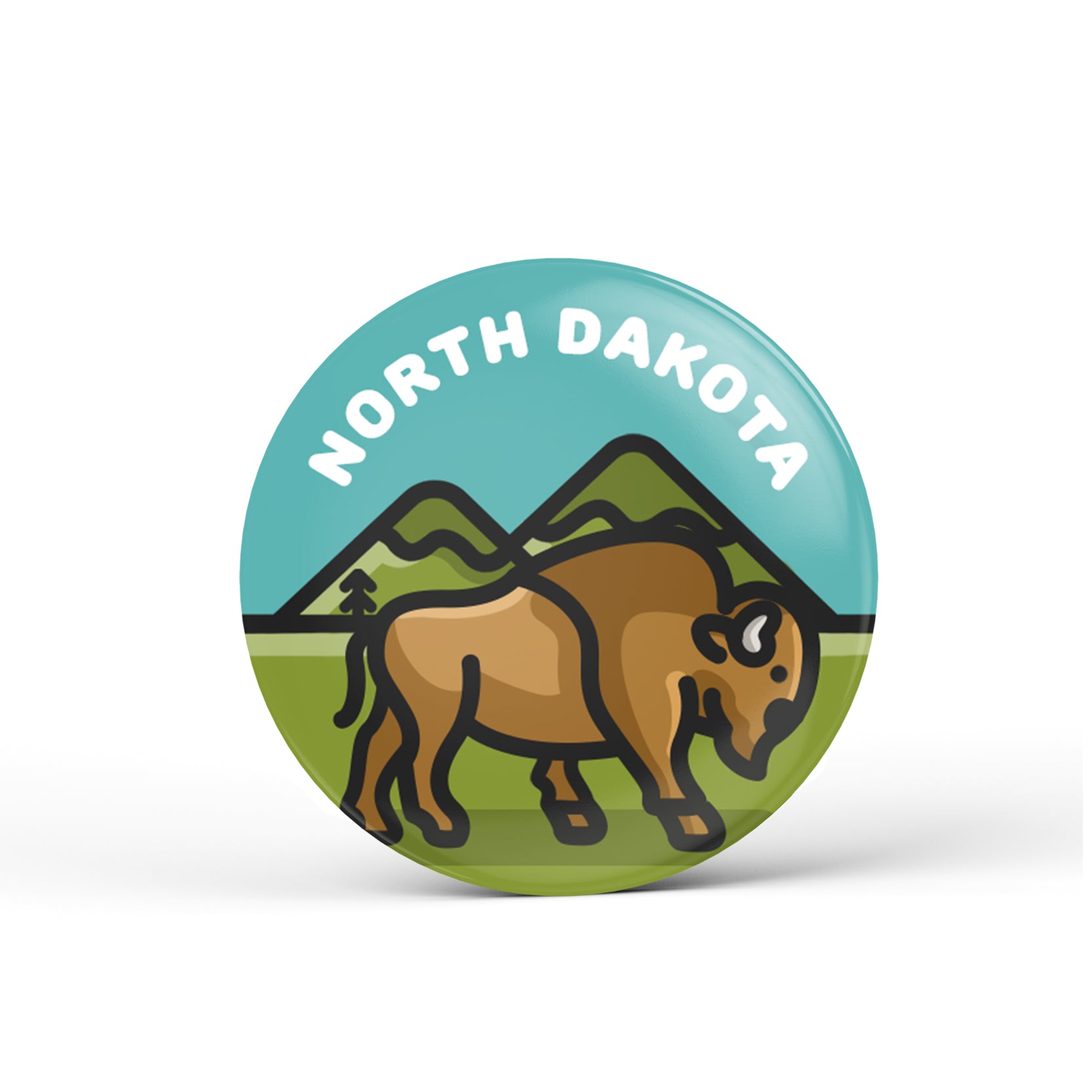 North Dakota Button