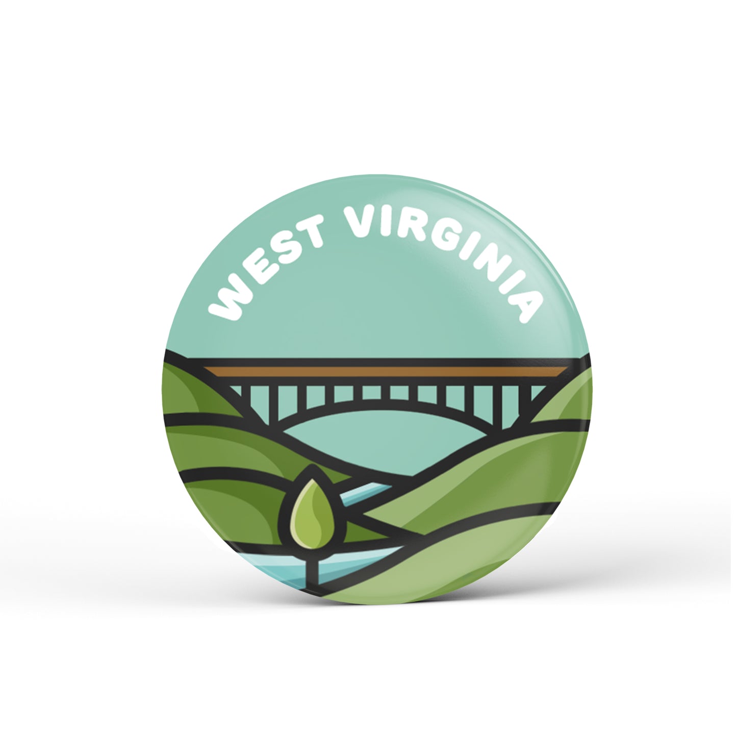 West Virginia Button